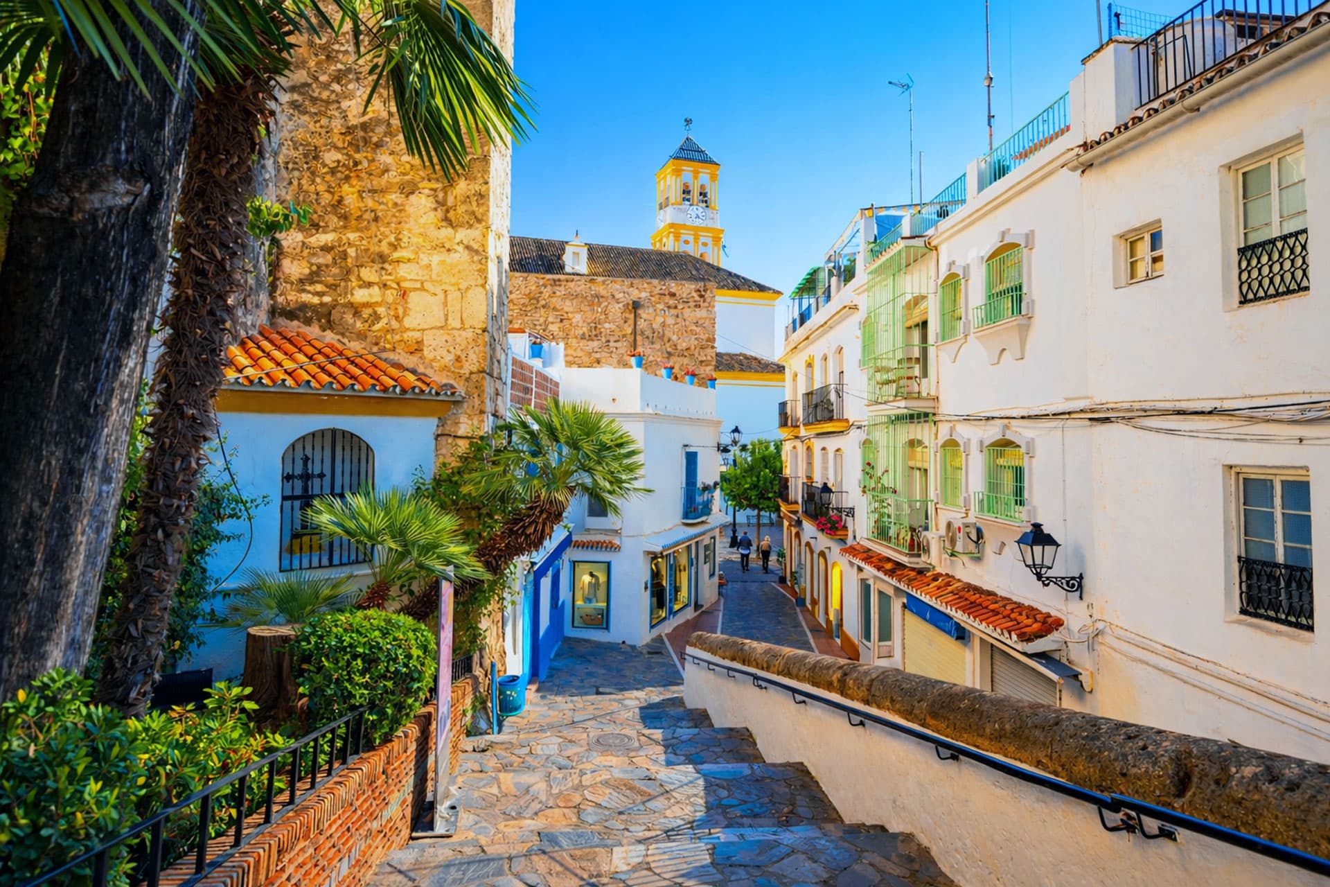 Andalusische Stadtszene für die Seite Über uns