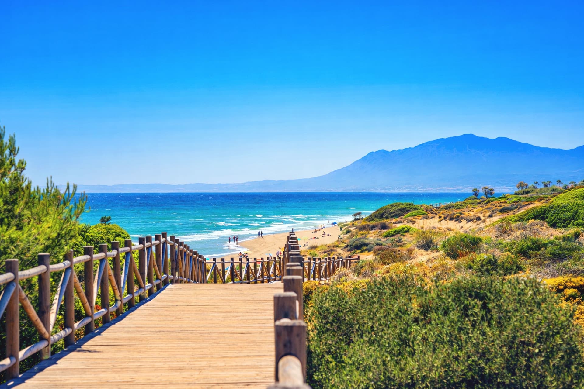 Promenade zur Küste an der Costa del Sol für den Ratgeber