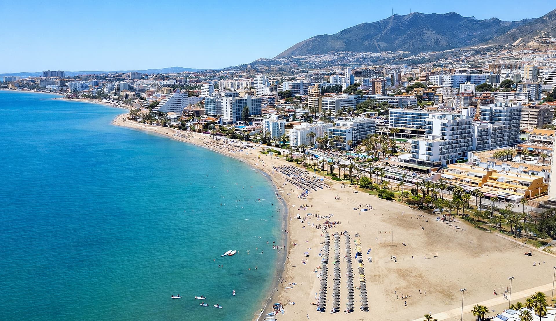 Küstenstadt an der Costa del Sol für die Leistungsübersicht